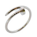 ★最終価格★SALE【5jhb0671】カルティエ リング ジュストアンクル K18WG ホワイトゴールド #62【中古】メンズ