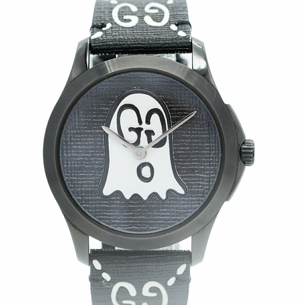 【5wwo0153】グッチ Gタイムレス 126.4 黒文字盤【中古】腕時計 メンズ