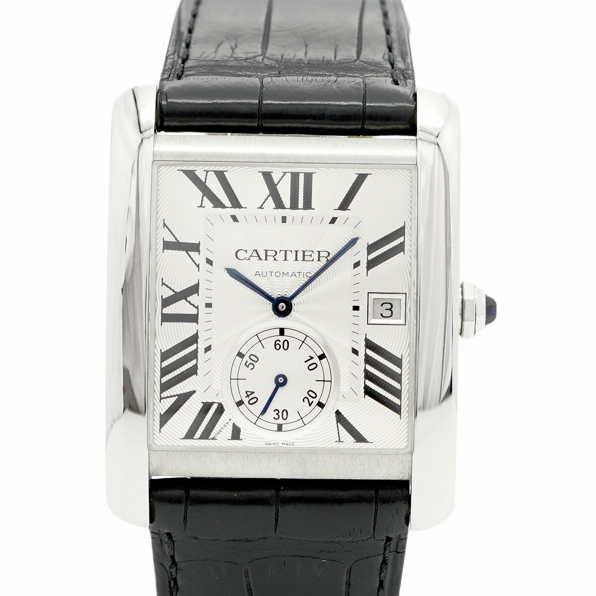 ★SALE【5wwo0253】カルティエ タンクMC W5330003 シルバー文字盤【中古】腕時計 メンズ