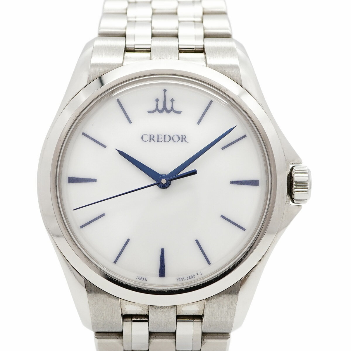 【5wwo0277】セイコー クレドール クオン 7R31-0AA0/GCLX999 白文字盤【中古】腕時計 メンズ