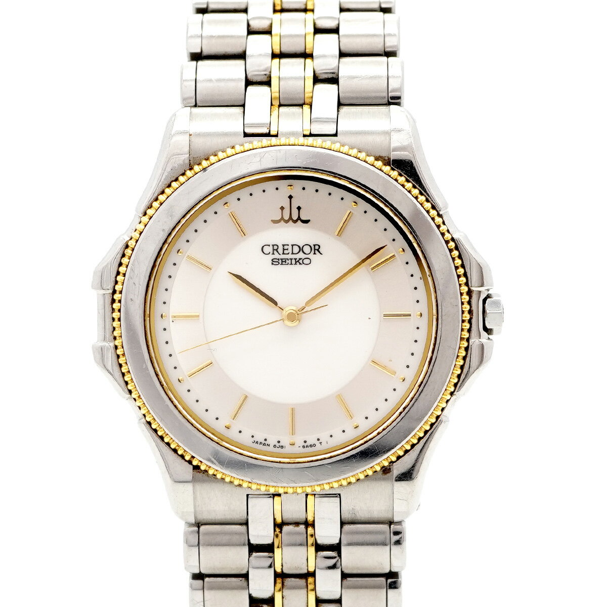 【5wwo0401】セイコー クレドール 8J81-6A20 シルバー文字盤【中古】腕時計 メンズ