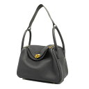 ★SALE【4sc2364-g】エルメス ショルダーバッグ リンディ26 トリヨンクレマンス キャバン ゴールド金具 B刻印【中古】レディース
