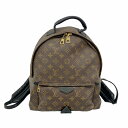 【5db3027】ルイヴィトン リュック・デイパック モノグラム パームスプリングスバックパックMM M44874 ブラウン【中古】レディース