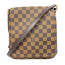 【5de6335】ルイヴィトン ショルダーバッグ ダミエ ミュゼットサルサロングストラップ N51300 エベヌ【中古】レディース