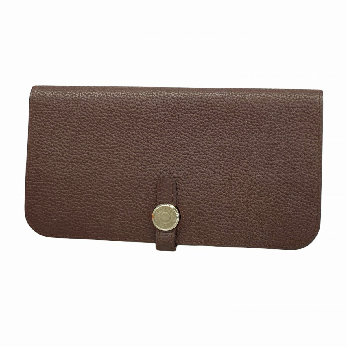 ★最終価格★SALE【5ea0501】エルメス 長財布 ドゴンロング トゴ プルーン シルバー金具 X刻印【中古】レディース