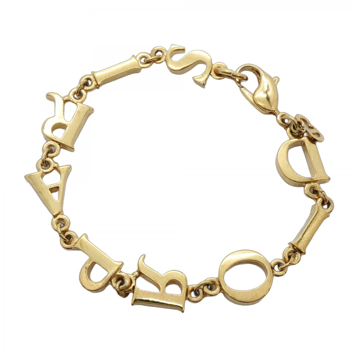 ★極美品★ DIOR ディオール ライトストーン ロゴ ブレスレット 箱あり ☆極美品☆ DIOR ディオール ライトストーン ロゴ ブレスレット