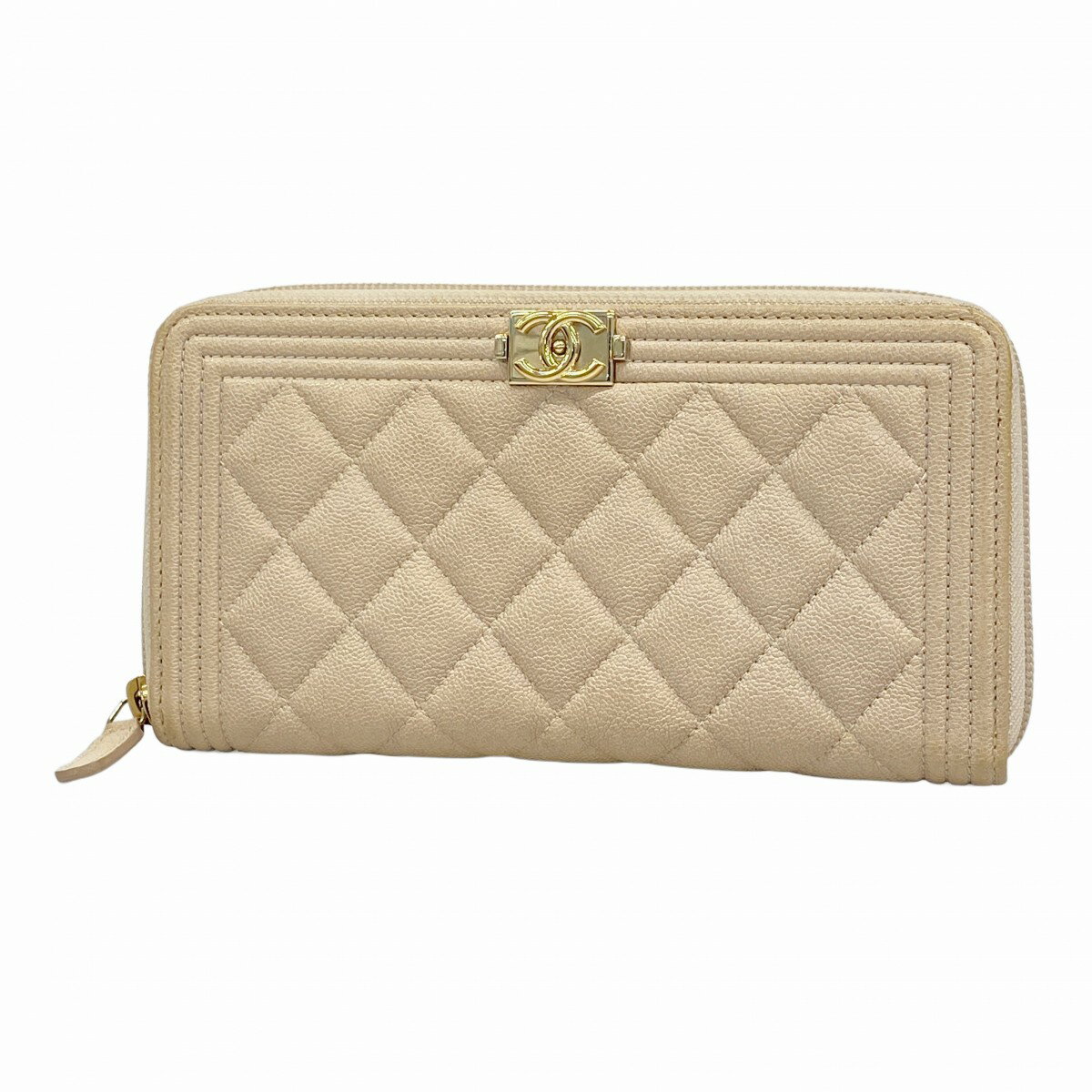 定番人気【CHANEL】ロングジップウォレット長財布 ベージュ インポート・海外人気ブランド 定番人気【CHANEL】ロングジップ