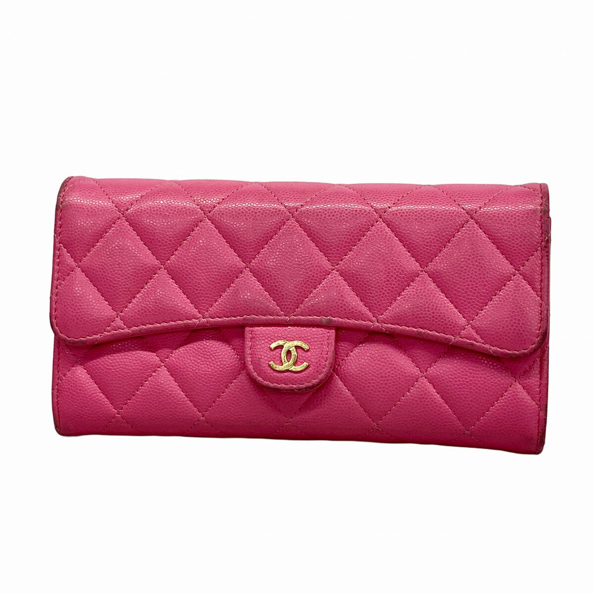 【華やか心揺れるピンク】CHANEL★長財布★キャビアスキン 楽天市場】キャビアスキン ピンク 長財布 シャネルの通販