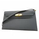 ★最終価格★SALE【5gc3835-h】エルメス ショルダーバッグ ケリーエラン ヴォーエプソン アルドワーズ ゴールド金具 W刻印【中古】レディース