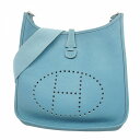 ★最終価格【5hc2983-h】エルメス ショルダーバッグ エヴリン2PM トリヨンクレマンス ブルージーン シルバー金具 □I刻印【中古】レディース