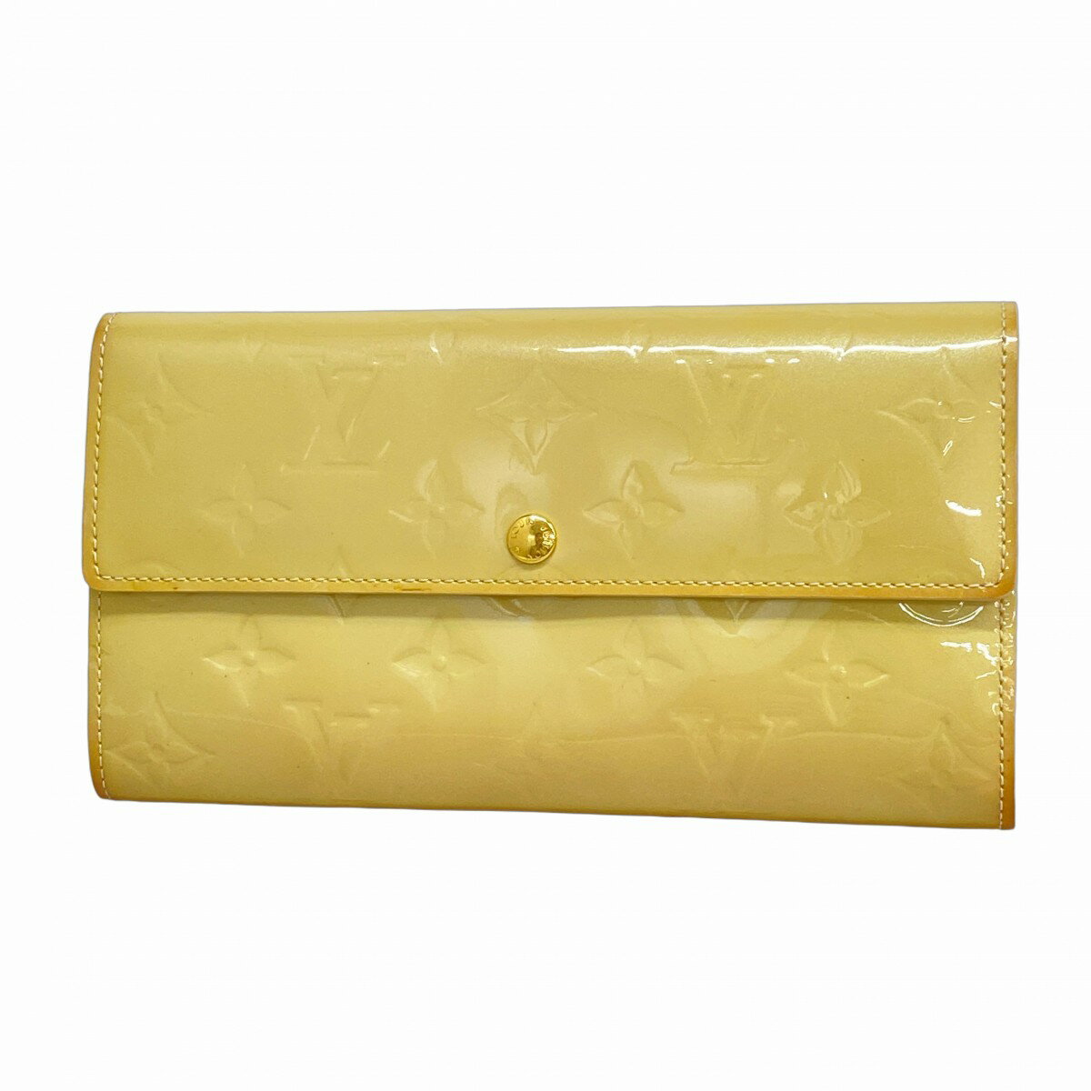 ★SALE【5mc3762】ルイヴィトン 長財布 ヴェルニ ポルトフォイユサラ M91466 ブロンコライユ【中古】レディース