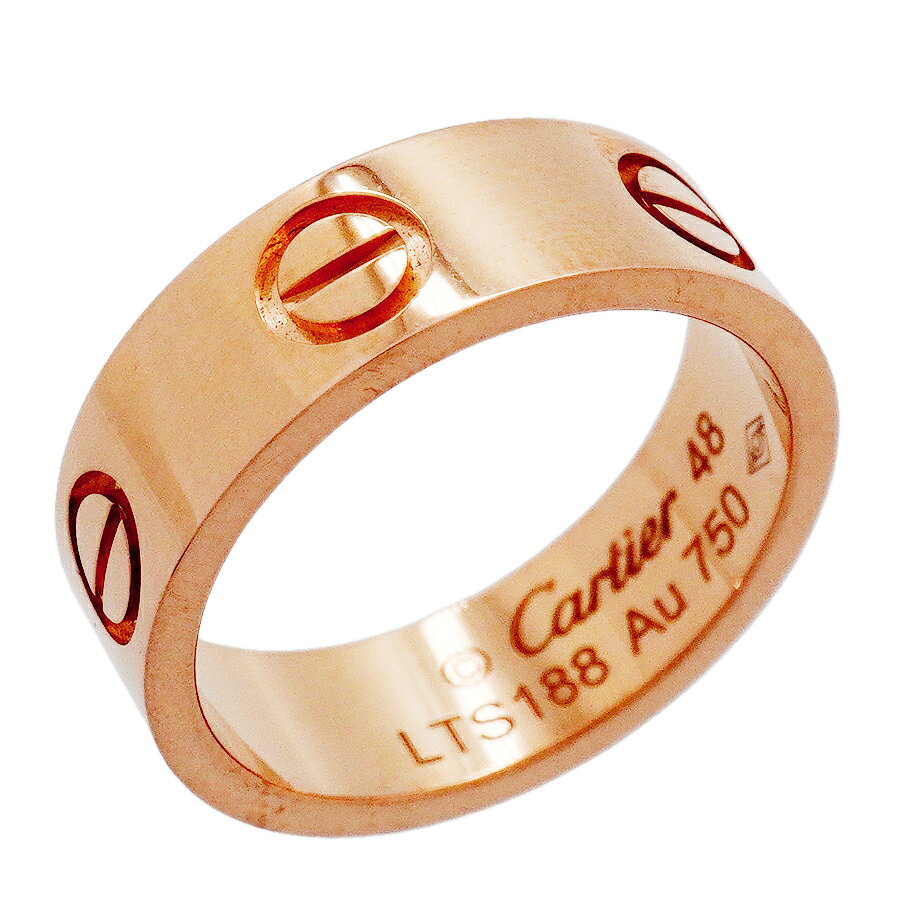 ★最終価格【6jgb0056】カルティエ リング ラブ K18PG ピンクゴールド ＃48【中古】...