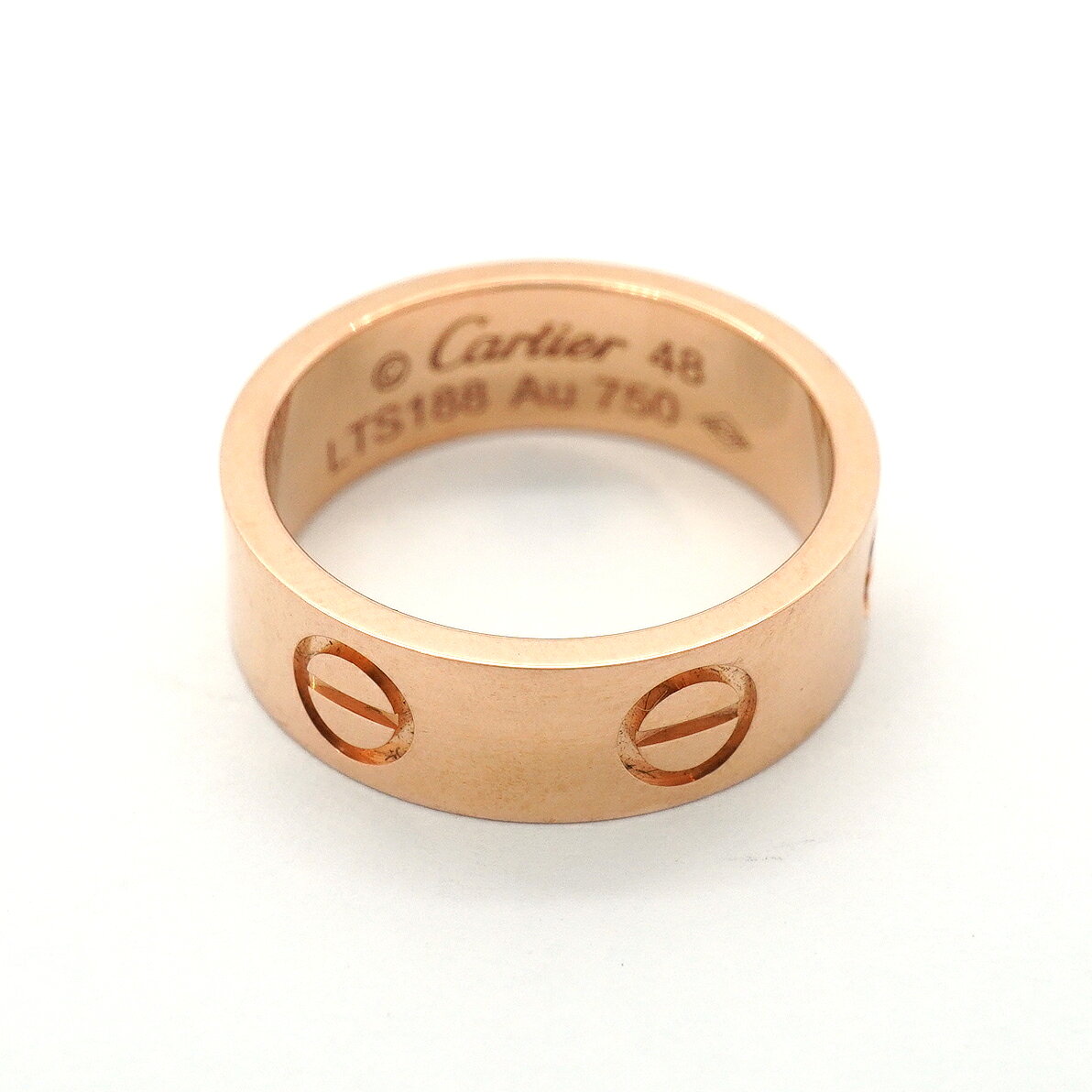 ★最終価格【6jgb0056】カルティエ リング ラブ K18PG ピンクゴールド ＃48【中古】...