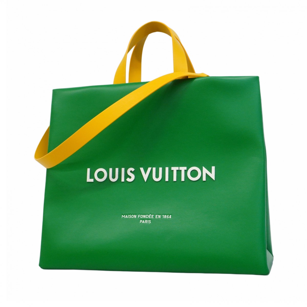 【5ca0099】ルイヴィトン トートバッグ LVパッケージ ショッパートートMM M13982 ヴェール【中古】メンズのサムネイル