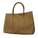 ★最終価格★SALE【5da0490】エルメス トートバッグ ガーデンパーティPM ネゴンダ エトゥープ シルバー金具 C刻印【中古】レディース
