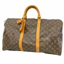 【5dc4049】ルイヴィトン ボストンバッグ モノグラム キーポル50 M41426 ブラウン【中古】メンズ レディース ユニセックス