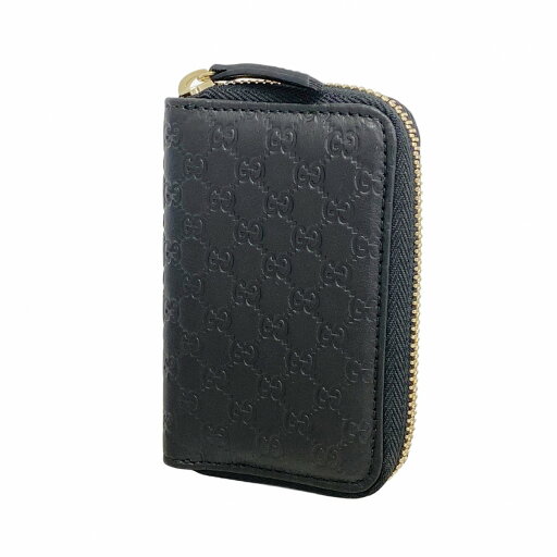 ★SALE【5eb2166】グッチ キーケース マイクログッチシマ 322214 レザー ブラック シャンパンゴールド金具【中古】メンズ レディース ユニセックス ★SALE【5eb2166】グッチ キーケース マイクログッチシマ 322214 レザー ブラック シャンパンゴールド金具【中古】メンズ レディース ユニセックス