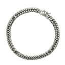 【5khe020】喜平 ブレスレット Pt850 プラチナ 6面 ダブル 18.4cm 20.2g キヘイ【中古】メンズ レディース ユニセックス
