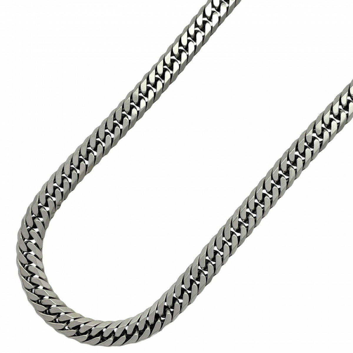 【5khe029】喜平 ネックレス Pt850 プラチナ 6面 ダブル 50.7cm 102.9g キヘイ【中古】メンズ レディース ユニセックス