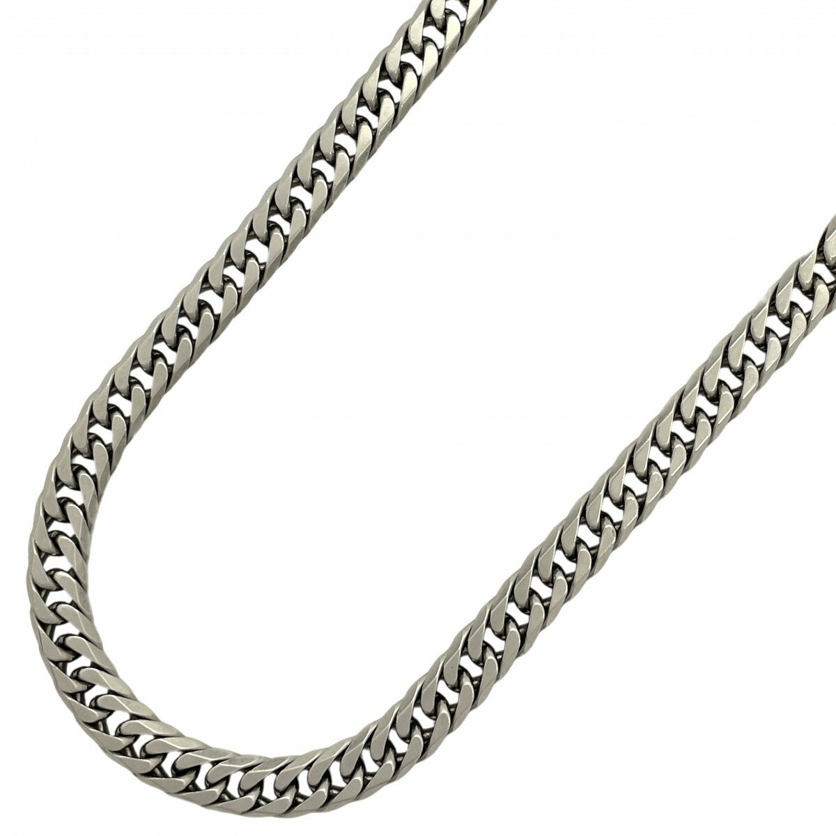 【5khe046】喜平 ネックレス Pt850 プラチナ 6面 ダブル 64.3cm 96.8g キヘイ【中古】メンズ レディース ユニセックス