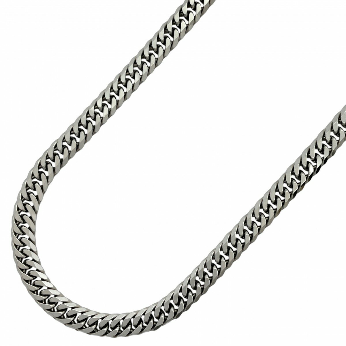 【5khe071】喜平 ネックレス Pt850 プラチナ 6面 ダブル 50.6cm 51.2g キヘイ【中古】メンズ レディース ユニセックス