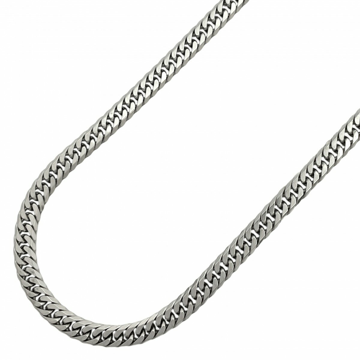 【5khf002】喜平 ネックレス Pt850 プラチナ 6面 ダブル 52.2cm 50.5g キヘイ【中古】メンズ レディース ユニセックス