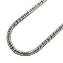 【5khg005】喜平 ネックレス Pt850 プラチナ 6面 ダブル 50.6cm 50.4g キヘイ【中古】メンズ レディース ユニセックス