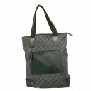 ★SALE【5he4372-h】グッチ トートバッグ GGキャンバス 28892 キャンバス レザー ブラック シルバー金具【中古】レディース
