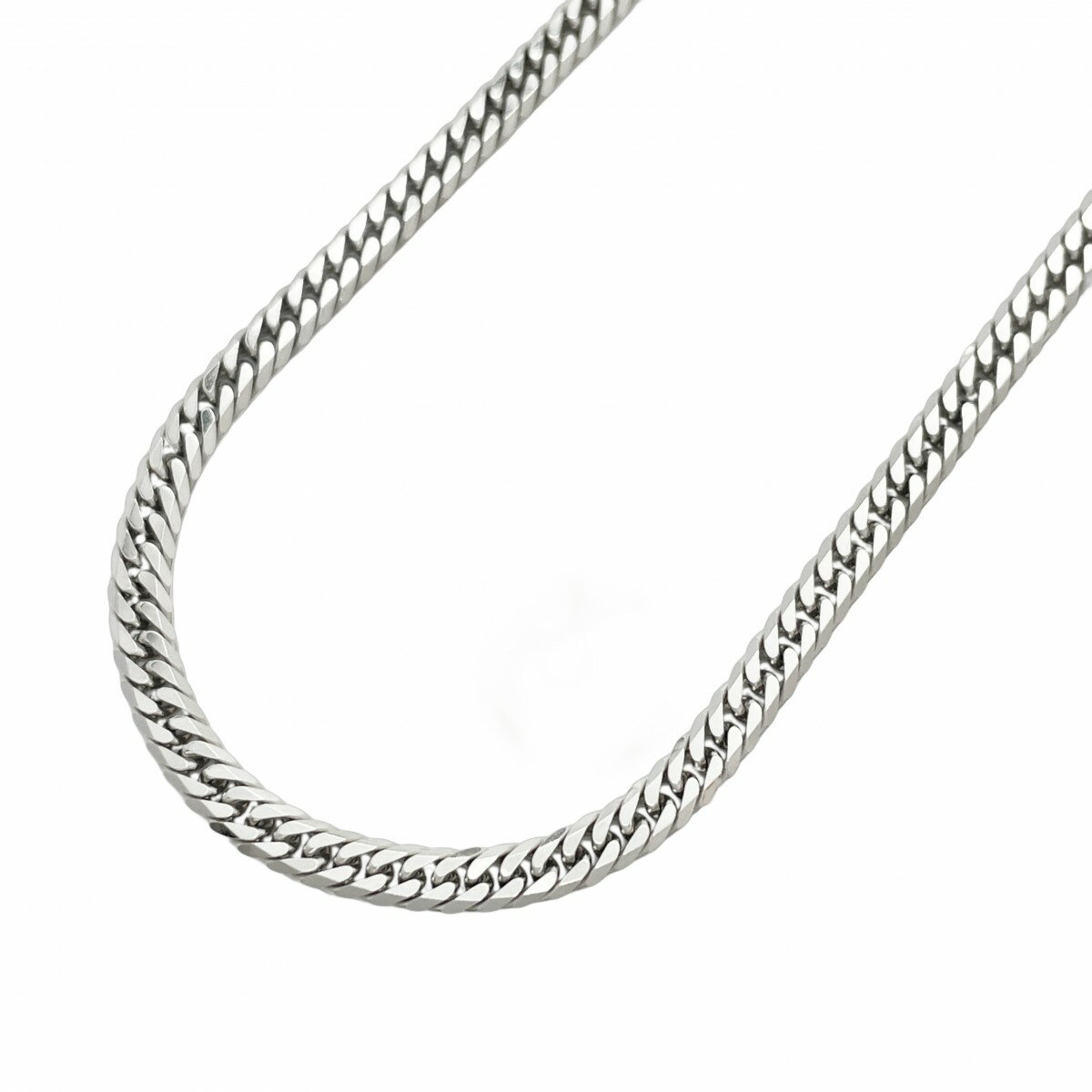 【5khh035】喜平 ネックレス Pt850 プラチナ 6面 ダブル 50.4cm 30.4g キヘイ【中古】メンズ レディース ユニセックス