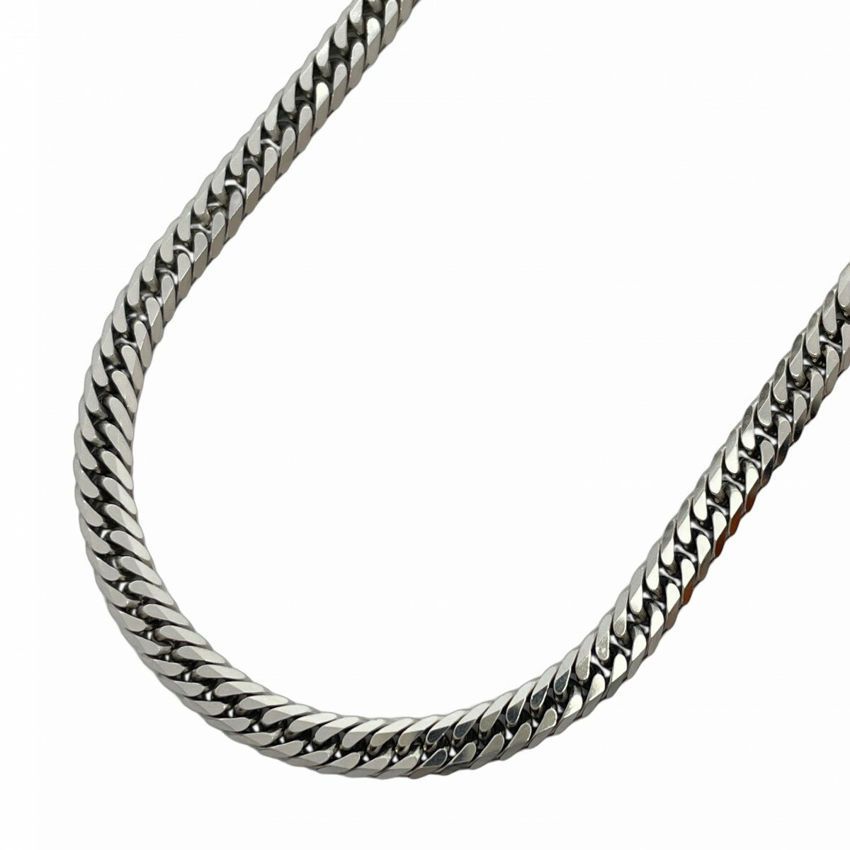 【5khh036】喜平 ネックレス Pt850 プラチナ 6面 ダブル 50.8cm 30.9g キヘイ【中古】メンズ レディース ユニセックス