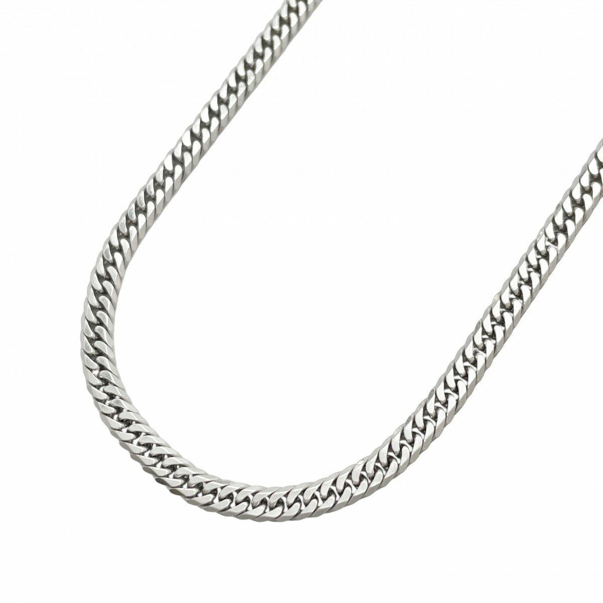 【5khh044】喜平 ネックレス Pt850 プラチナ 6面 ダブル 50.8cm 30.3g キヘイ【中古】メンズ レディース ユニセックス