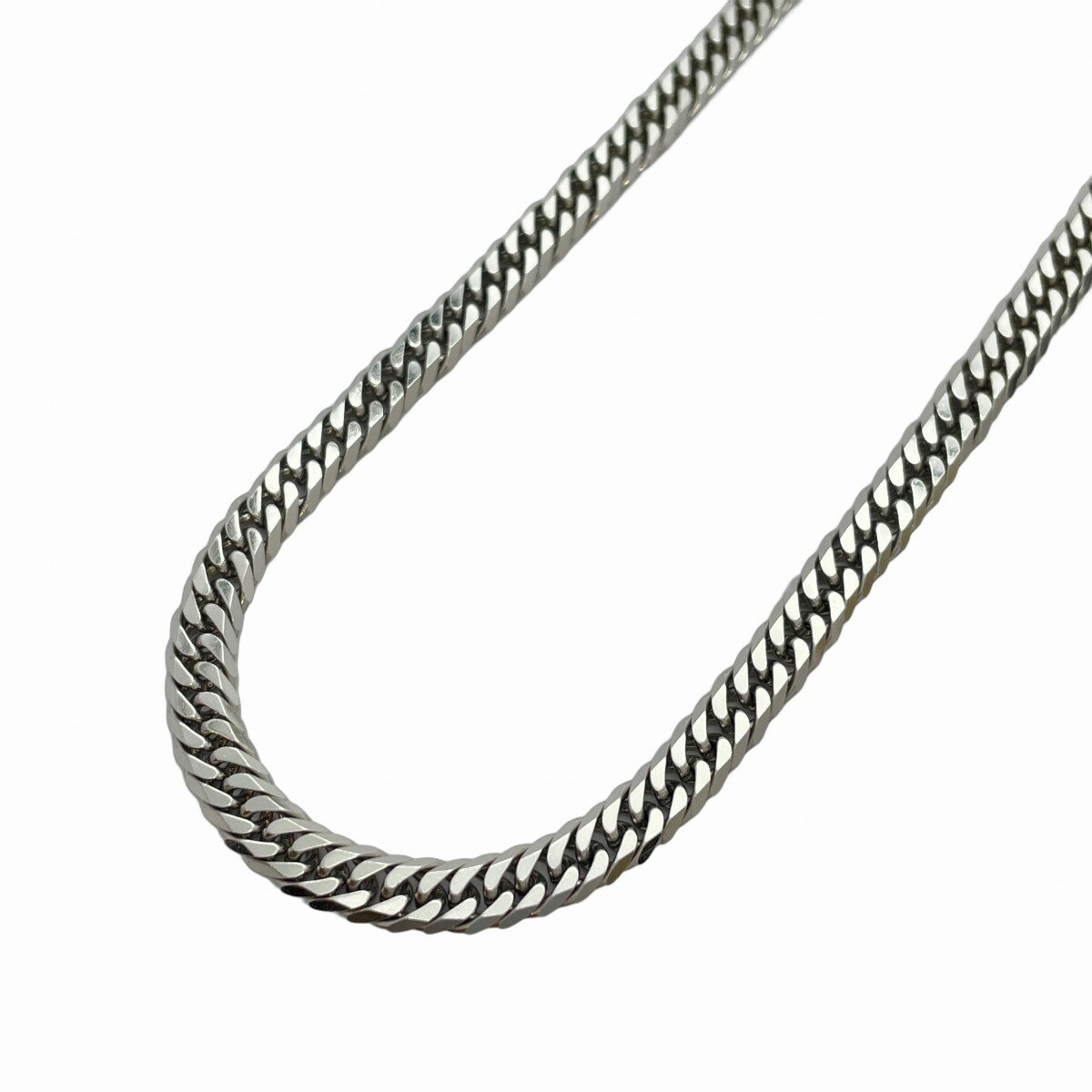 【5khi007】喜平 ネックレス Pt850 プラチナ 6面 ダブル 50.3cm 51.5g キヘイ【中古】メンズ レディース ユニセックス