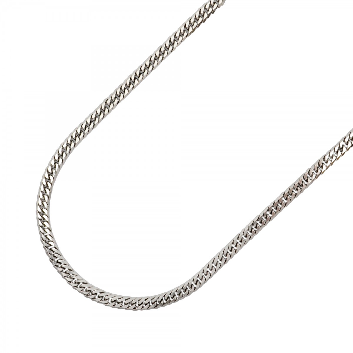 【5khi008】喜平 ネックレス Pt850 プラチナ 6面 ダブル 50.5cm 30.5g キヘイ【中古】メンズ レディース ユニセックス