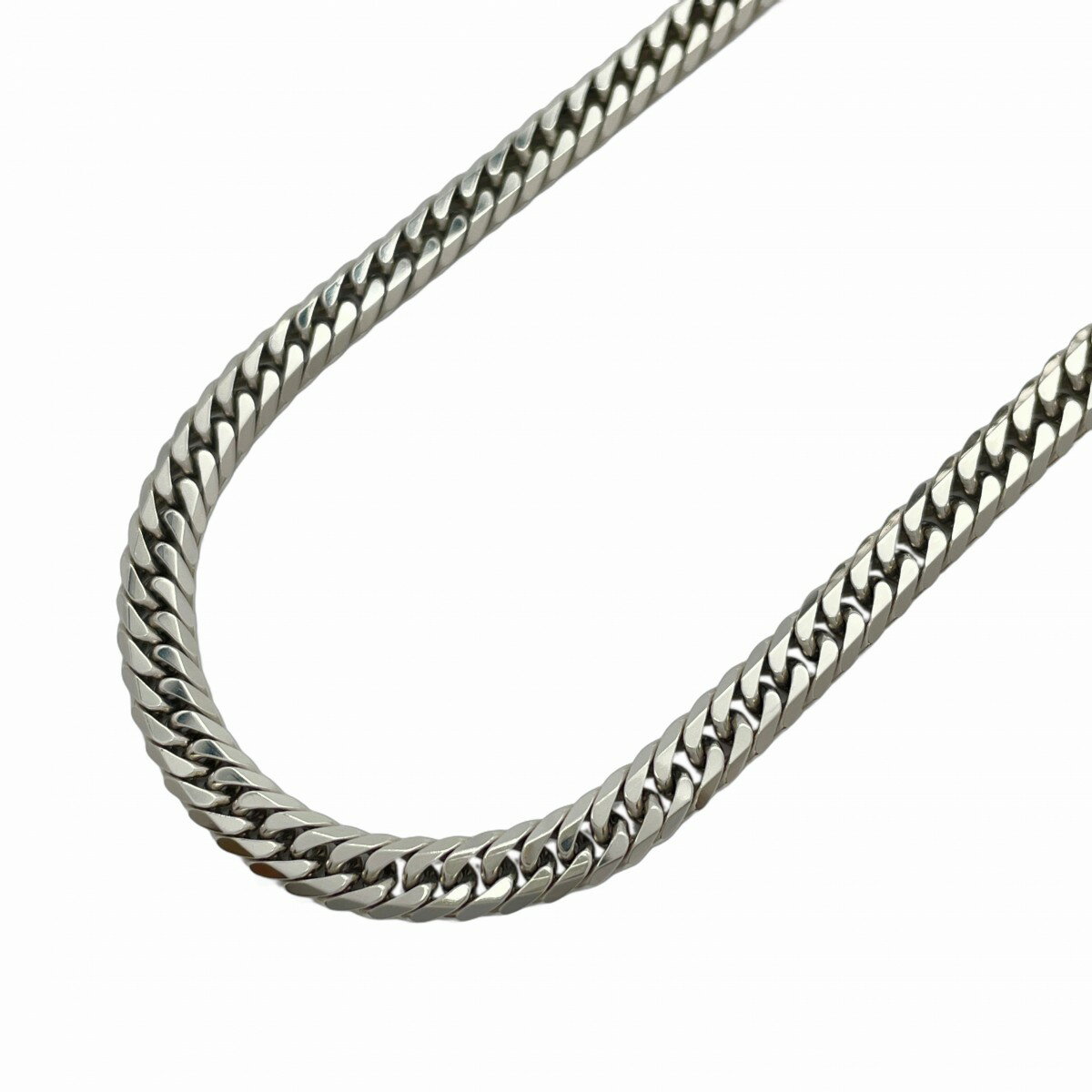 【5khi019】喜平 ネックレス Pt850 プラチナ 6面 ダブル 50.3cm 51.2g キヘイ【中古】メンズ レディース ユニセックス