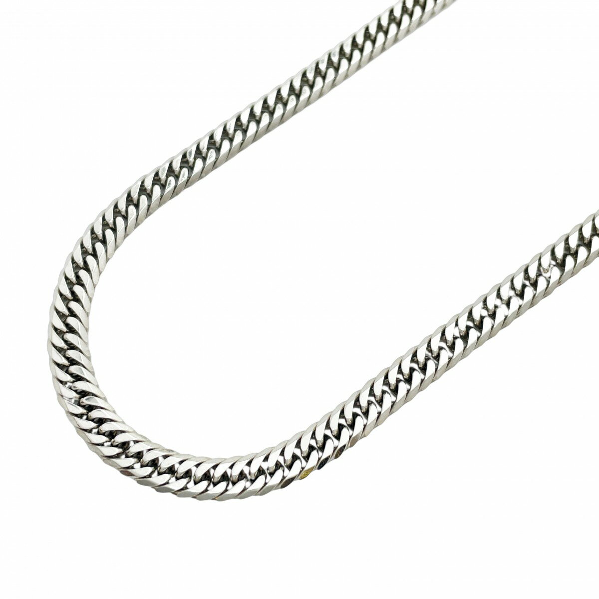 【5khi026】喜平 ネックレス Pt850 プラチナ 6面 ダブル 50.2cm 51.1g キヘイ【中古】メンズ レディース ユニセックス