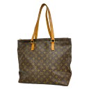 【5mb2166-h】ルイヴィトン トートバッグ モノグラム カバメゾ M51151 ブラウン【中古】レディース