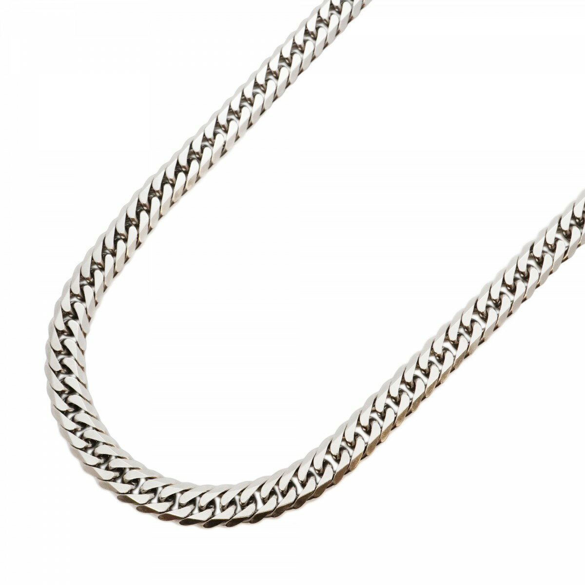 【5khi052】喜平 ネックレス Pt850 プラチナ 6面 ダブル 51.6cm 99.6g キヘイ【中古】メンズ レディース ユニセックス