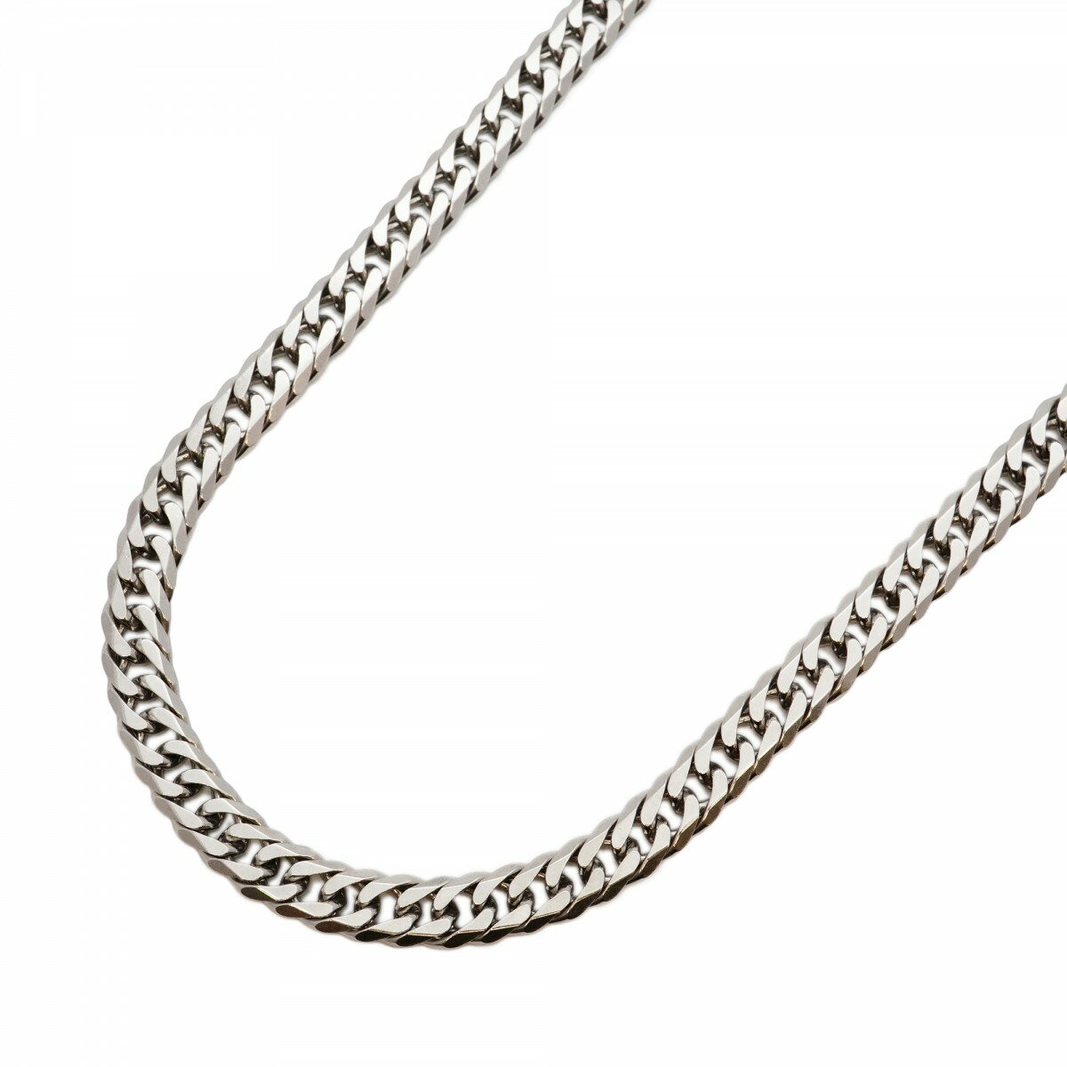 【5khi053】喜平 ネックレス Pt850 プラチナ 6面 ダブル 63.3cm 98.2g キヘイ【中古】メンズ レディース ユニセックス