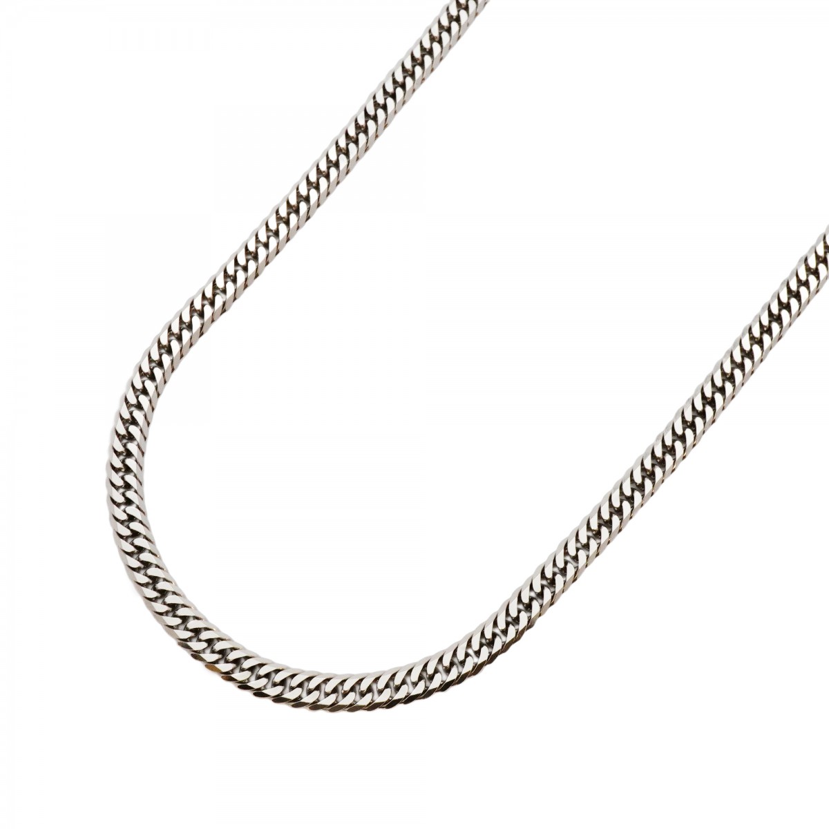 【5khi065】喜平 ネックレス Pt850 プラチナ 6面 ダブル 60.8cm 50.7g キヘイ【中古】メンズ レディース ユニセックス