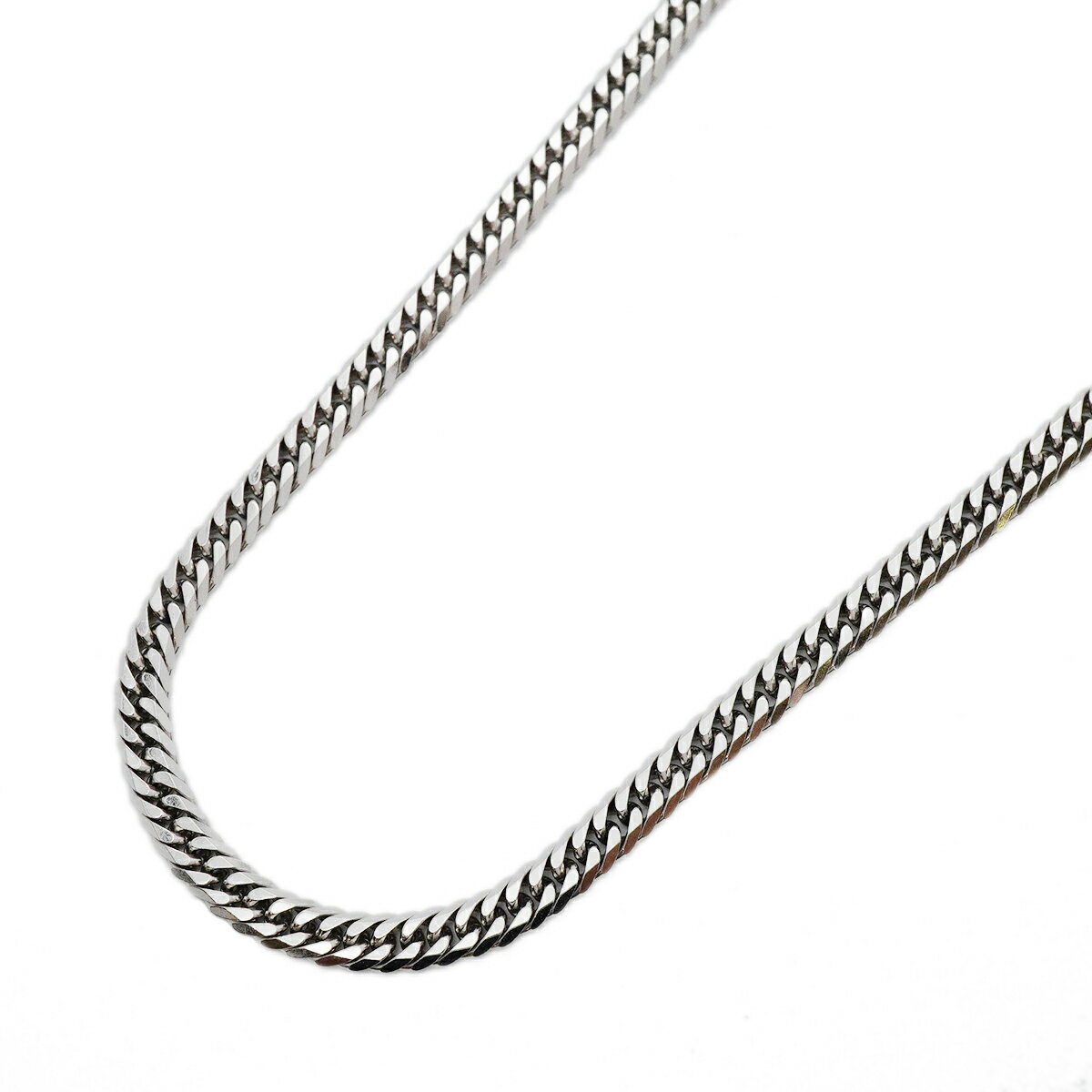 【5khm010】喜平 ネックレス Pt850 プラチナ 6面 ダブル 51.5cm 30.3g キヘイ【中古】メンズ レディース ユニセックス