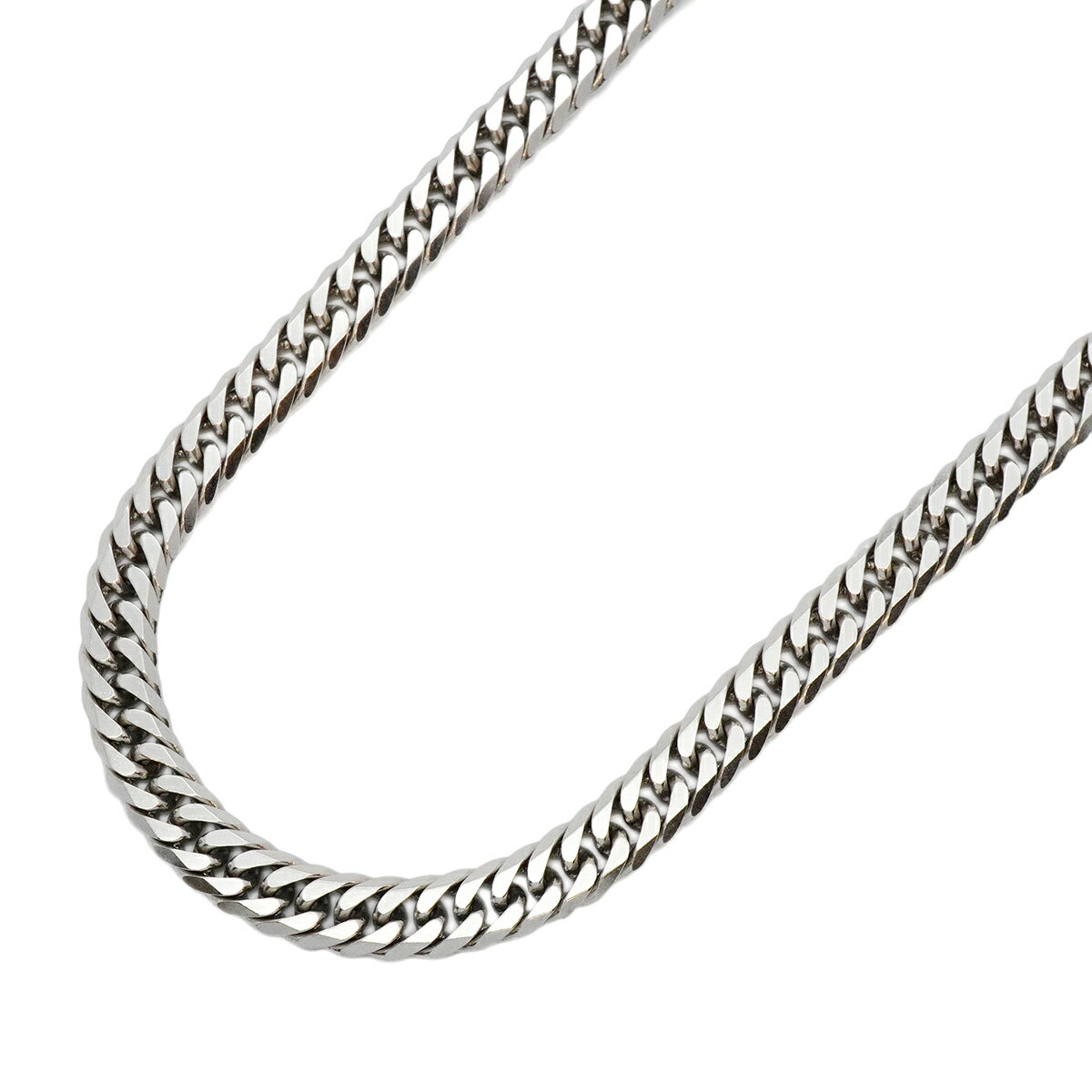 【5khm021】喜平 ネックレス Pt850 プラチナ 6面 ダブル 63.1cm 149.3g キヘイ【中古】メンズ レディース ユニセックス