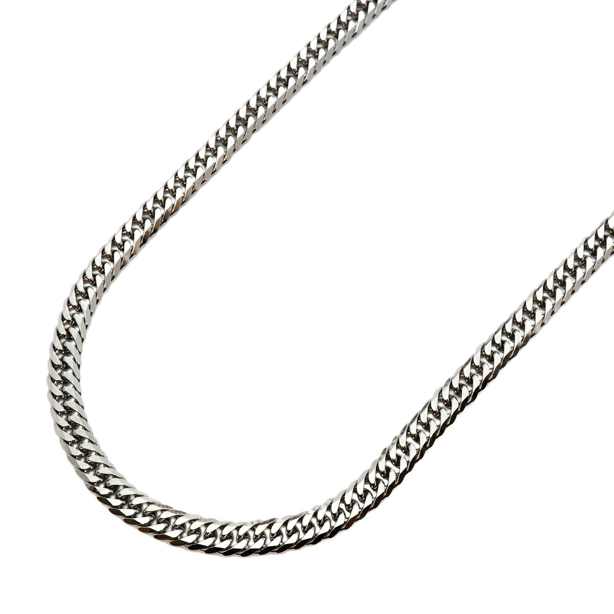 【5khm023】喜平 ネックレス Pt850 プラチナ 6面 ダブル 50.5cm 50.5g キヘイ【中古】メンズ レディース ユニセックス