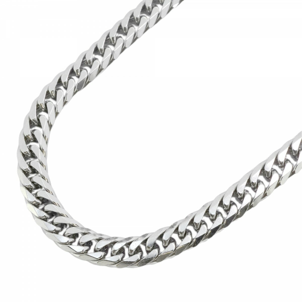 【5khm039】喜平 ネックレス Pt850 プラチナ 6面 ダブル 52.3cm 49.6g キヘイ【中古】メンズ レディース ユニセックス