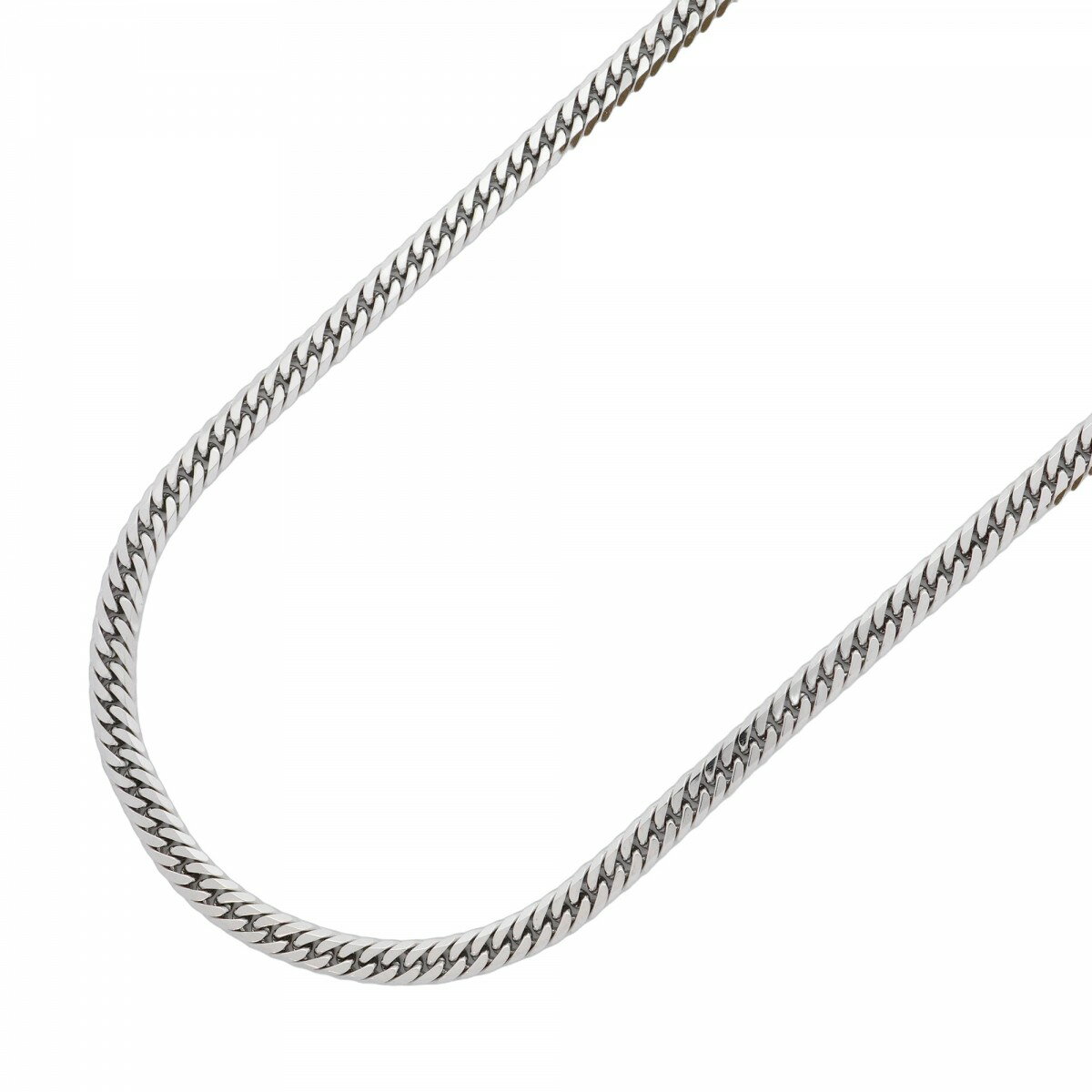 【5khm072】喜平 ネックレス Pt850 プラチナ 6面 ダブル 60.5cm 44.5g キヘイ【中古】メンズ レディース ユニセックス