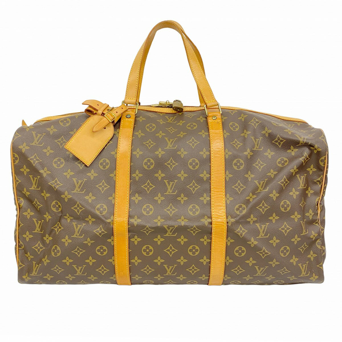 【5od4088】ルイヴィトン ボストンバッグ モノグラム サックスプール M41622 ブラウン【中古】メンズ ..