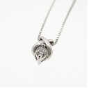 【jt041】ダイヤモンド ネックレス/0.05ct/K18WG ホワイトゴールド/一粒ダイヤ/未使用(4)