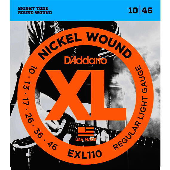 D 039 Addario EXL110 ダダリオ エレキギター弦 レギュラーライト 10-46