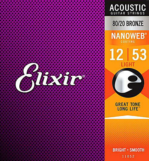 Elixir エリクサー アコースティックギター弦 11052 Light(.012-.053)