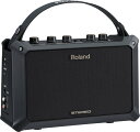 Roland Mobile AC ローランド アコースティック・ギター・アンプ 【主な仕様】 定格出力 2.5W+2.5W 規定入力レベル（1kHz） AUDIO端子＝-10dBu MIC端子＝-50dBu GUITAR端子：-10dBu スピーカー 10cm（4インチ）× 2 コントロール POWERスイッチ WIDEスイッチ TONEつまみ REVERBつまみ AUDIO：VOLUMEつまみ MIC：VOLUMEつまみ GUITAR：VOLUMEつまみ、CHORUSスイッチ インジケーター パワー 接続端子 MIC端子＝標準タイプ GUITAR端子＝標準タイプ AUDIO端子＝ステレオ・ミニ・タイプ RCA ピン・タイプ PHONES端子＝ステレオ・ミニ・タイプ DC IN端子 電源 アルカリ電池（単3形）×6 または ACアダプター（別売り） 消費電力 175mA（DC9V） 付属品 ストラップ アルカリ電池（単3形）×6 取扱説明書 保証書 別売品 ACアダプター（PSB-1U） ※お買い求めの際は、PSB-100 をご指定ください。 連続使用時の電池の寿命 アルカリ電池：約15 時間 ※電池の仕様や使用状態によって異なります。 【外形寸法/質量】 幅 (W) 280 mm 奥行き (D) 108 mm 高さ (H) 177 mm 質量 2.5 kgサイズからは想像できない豊かで美しい響き。ACシリーズのエッセンスをコンパクトなボディに凝縮した、モバイル・タイプのアコースティック・ギター用アンプ。 小型で軽量のアコースティック・ギター用モバイル・ステレオ・アンプ。 直感的に操作できるシンプルなユーザー・インターフェース。 単3形アルカリ乾電池×6本で最大15時間の連続使用が可能。 アコースティック・ギター用エフェクトを3種類搭載。 ギター、マイク、オーディオを同時に使える3チャンネル仕様。弾き語りやボーカリストとのセッションも可能。 キャリングに便利な専用ストラップを付属。 小型で軽量のアコースティック・ギター用モバイル・ステレオ・アンプ。 　MOBILE ACは、出力5W(2.5W＋2.5W)のアコースティック・ギター用ステレオ・アンプです。 回路特性まで含めてアコースティック・ギター用にチューンナップ。 アコースティック・ギターの持つきらびやかで繊細な響きを、パワフルかつ豊かに表現します。 持ち運びが簡単なコンパクト・ボディを採用。 マイルームでのトレーニングや楽屋でのリハーサル用として、さらにマイク・スタンドに取り付けてステージ用モニターとして使用するなど、マルチ・パーパスに活躍します。 また、エントリー・ユーザーにもわかりやすいユーザー・インターフェースを追求。 シンプルで直感的な操作が可能です。 バッテリー駆動で最大15時間の長時間プレイが可能。 使う場所を選ばない電池駆動とACアダプターの2電源方式を採用しました。 単3アルカリ乾電池×6本により、フル・パワー使用でも最大15時間もの連続使用が可能です。 アコースティック・ギター用エフェクトを3種類搭載。 　右側のスピーカーからエフェクト音を、左側のスピーカーからダイレクト音を出力し、空間でミックスすることにより自然なコーラス効果が得られる空間合成式コーラスや、アコースティック・ギター用にチューンしたリバーブも搭載。 さらにサウンドに空間的な広がりを与えるワイドも装備しました。 ギター、マイク、オーディオを同時に使用できる3チャンネル仕様。 ギター入力に加えて、マイク入力／オーディオ入力にも対応した3チャンネル仕様。 弾き語りや、ボーカリストとのセッションが可能です。 さらにオーディオ入力を使って、デジタル・オーディオ・プレーヤーやCDプレーヤーで、お好みの曲を再生しながら練習したり合奏を楽しんだりすることができます。