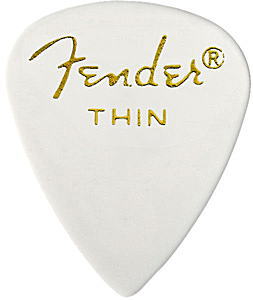 ڥԥå12祻åȡFender CLASSIC PICKS 351 SHAPE Thin White եԥå